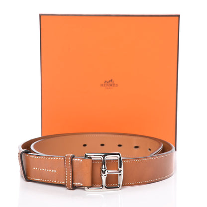 Hermes Barenia Etriviere Belt 90 Fauve 9 of 9