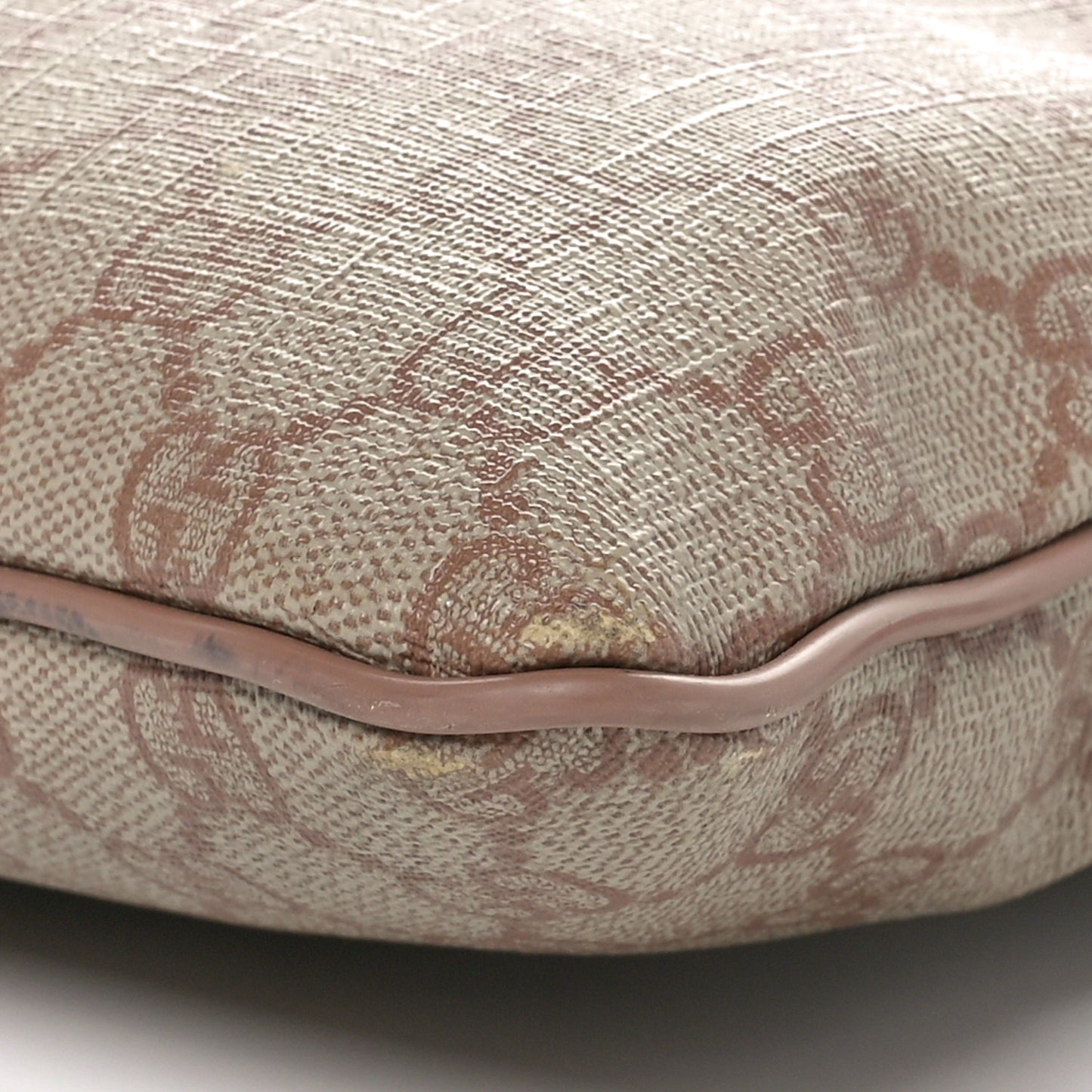 GG Supreme Monogram Selleria Calfskin Small Flat Messenger Bag Pink
