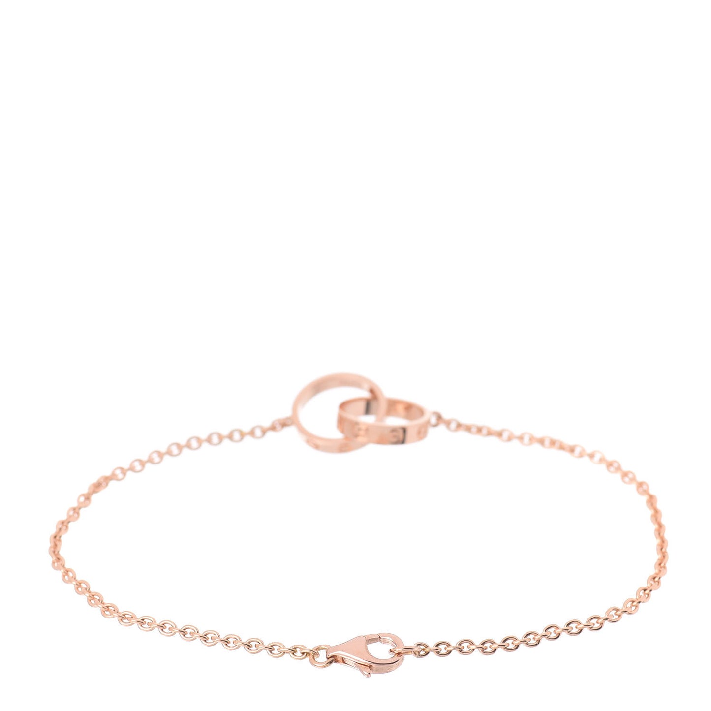 18K Pink Gold Interlocking LOVE Bracelet
