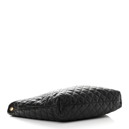 Saint Laurent Lambskin Quilted Maxi Icare Shopping Tote Black 5 of 12