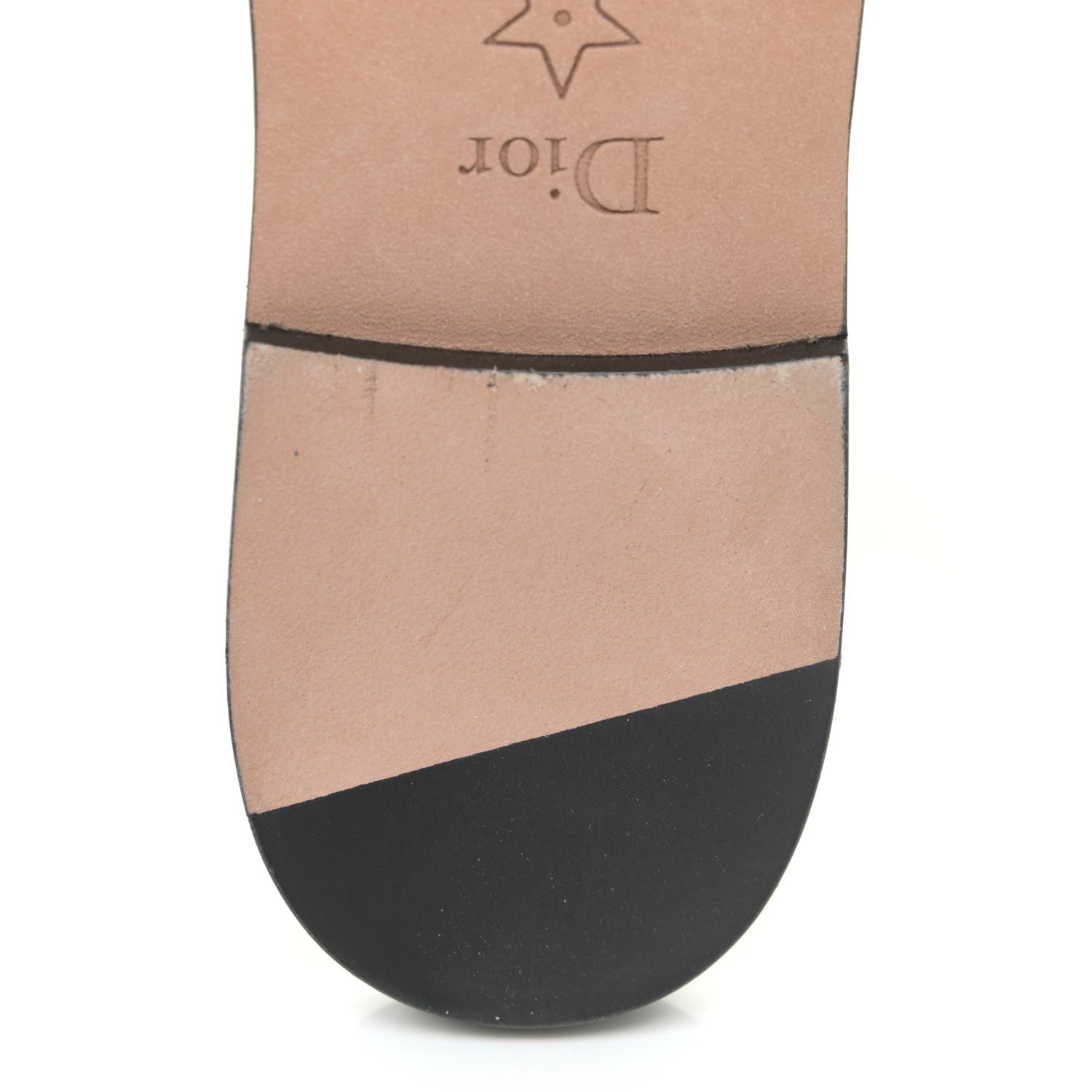 Christian Dior Canvas Tie and Dior Embroidered Dway Flat Slide Sandals 38.5 Denim 8 of 10