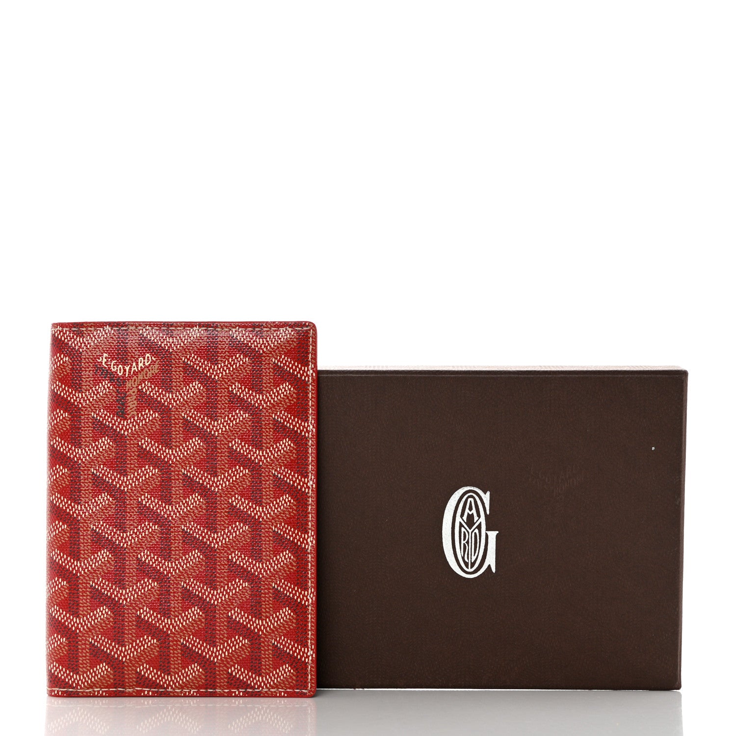 Goyard Goyardine Pocket Organizer Wallet Red 7 of 7