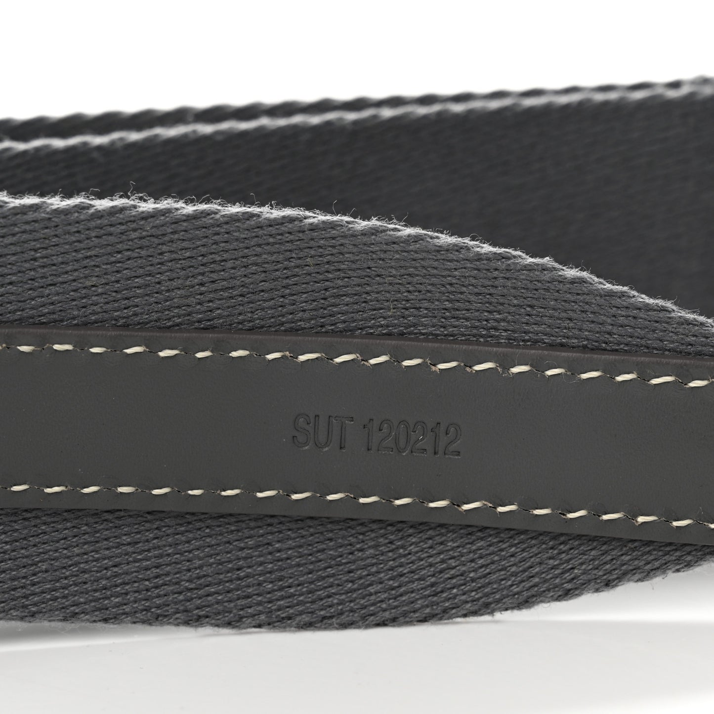 Canvas Calfskin Adjustable Shoulder Strap Grey