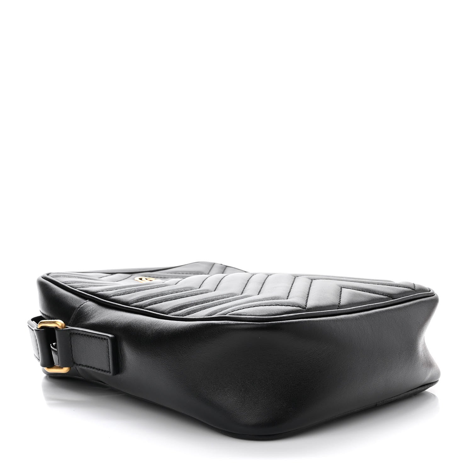 Gucci Calfskin Matelasse GG Marmont Travel Bag Black 3 of 9