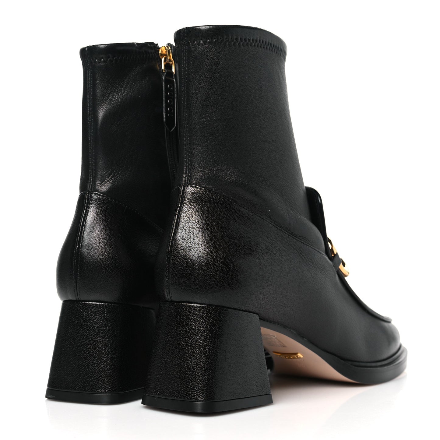 Quentin Nappa Stretch Granada Kid Horsebit 55mm Ankle Boots 38 Black