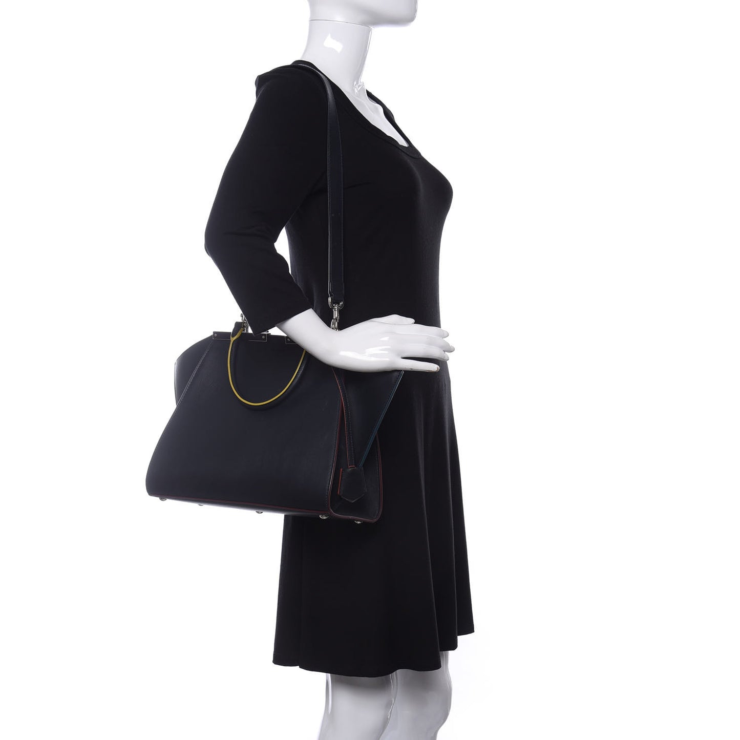 Vitello Dolce Century Petite 3Jours Tote Blue Notte