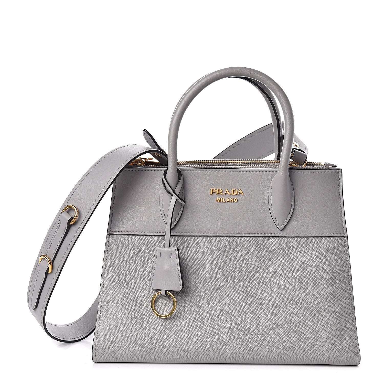 Prada Saffiano City Calf Small Esplanade Tote Nube 1 of 14