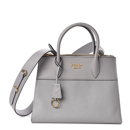 Prada Saffiano City Calf Small Esplanade Tote Nube 1 of 14
