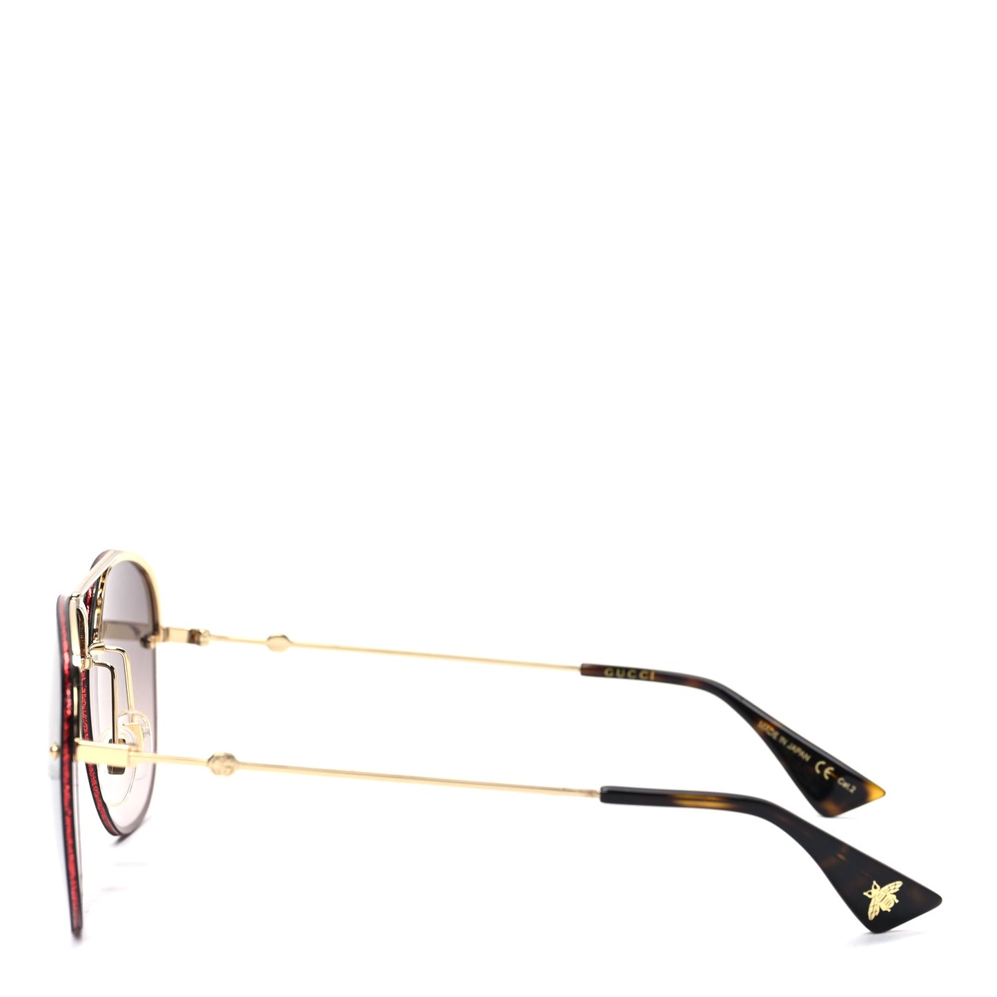 Aviator Glitter Sunglasses GG0227S Red