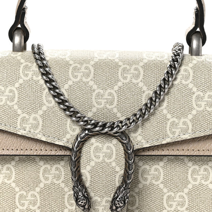 Gucci GG Supreme Monogram Mini Dionysus Top Handle Bag Beige Mystic White Oatmeal 8 of 10
