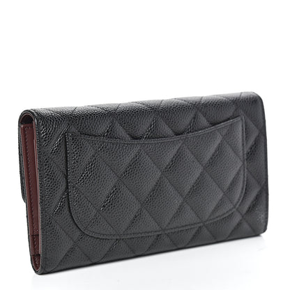 Chanel Caviar Quilted Large Flap Wallet Black 3 of 10