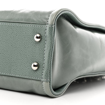 Chanel Glazed Calfskin Mini Deauville Tote Green 10 of 10