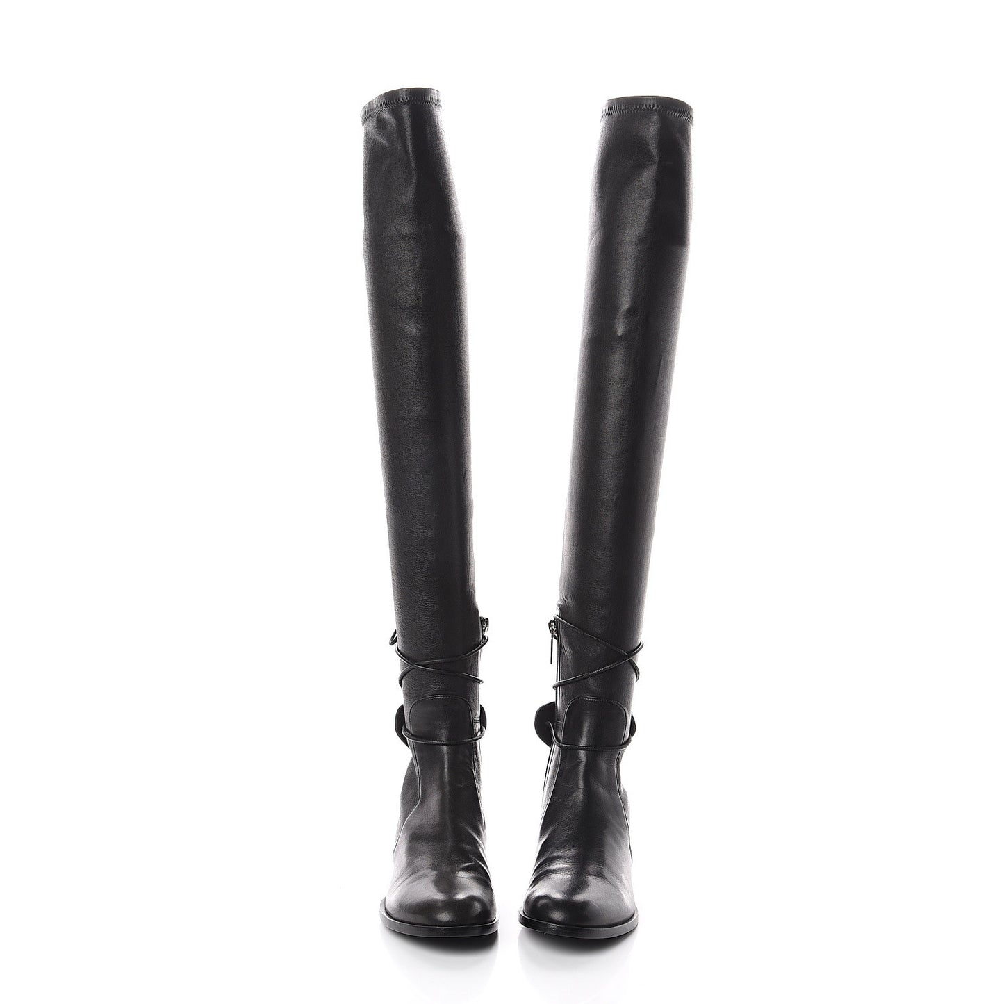 Nappa Studded Stellar Over The Knee Boots 36 Black
