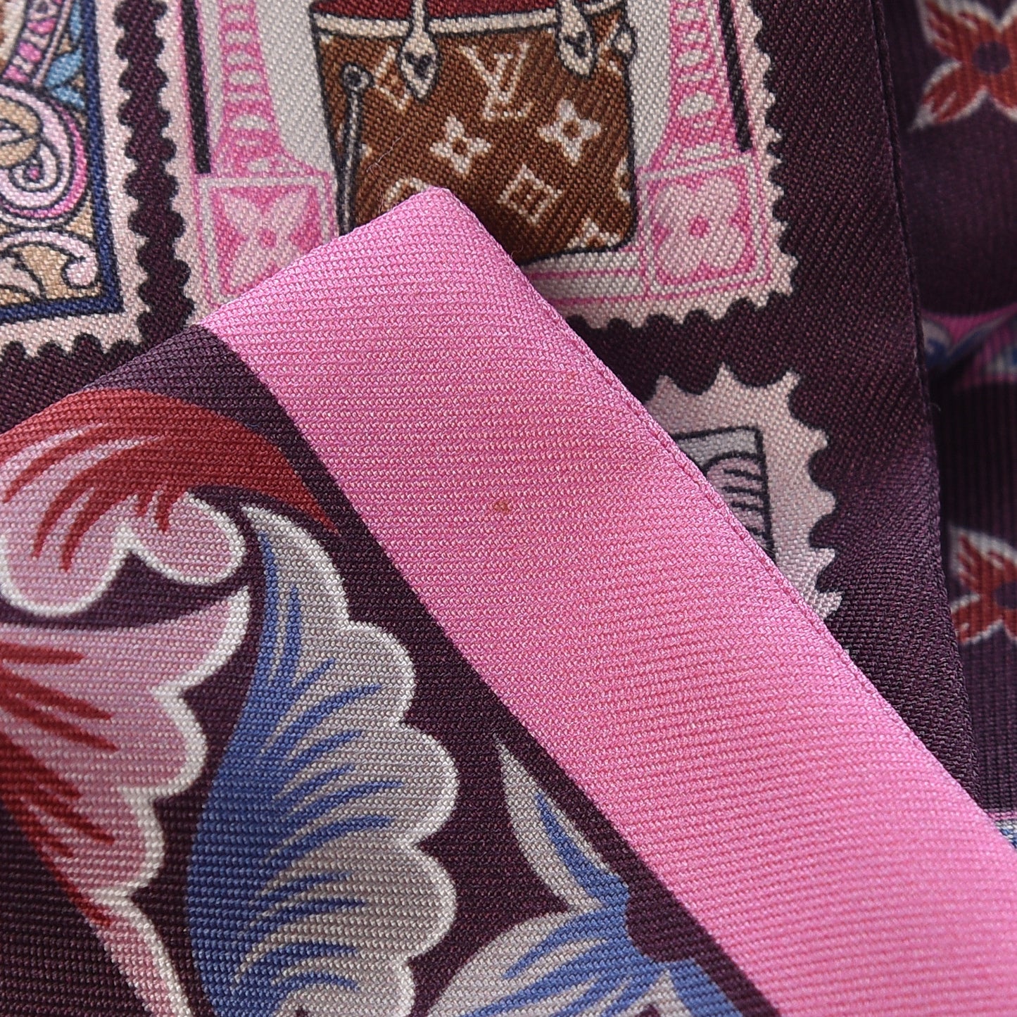 Silk Lettre A Louis Bandeau Bordeaux