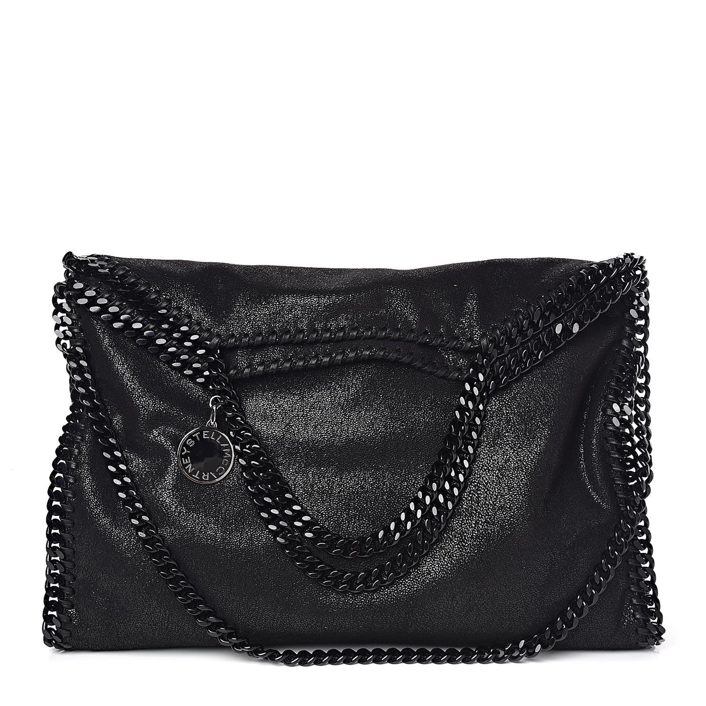 Shaggy Deer Falabella Fold Over Tote Black