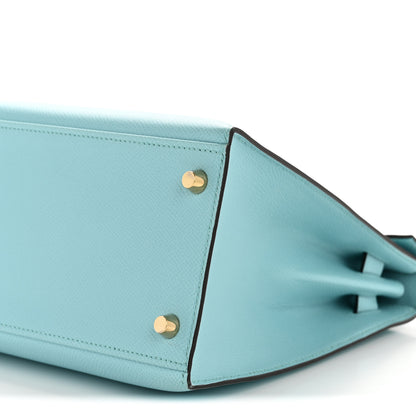 Hermes Epsom Kelly Sellier 28 Bleu Atoll 10 of 12