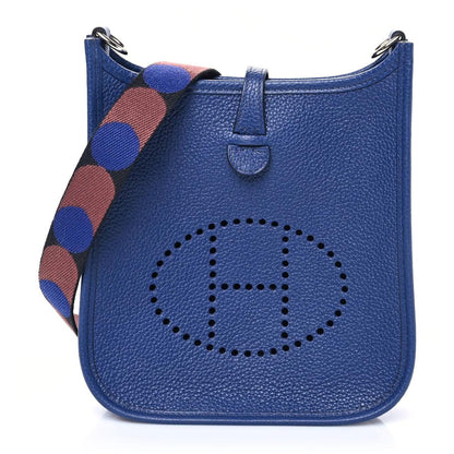 Hermes Taurillon Clemence Flipperball Sangle Evelyne TPM Bleu Saphir Black Bleu Saphir 1 of 10