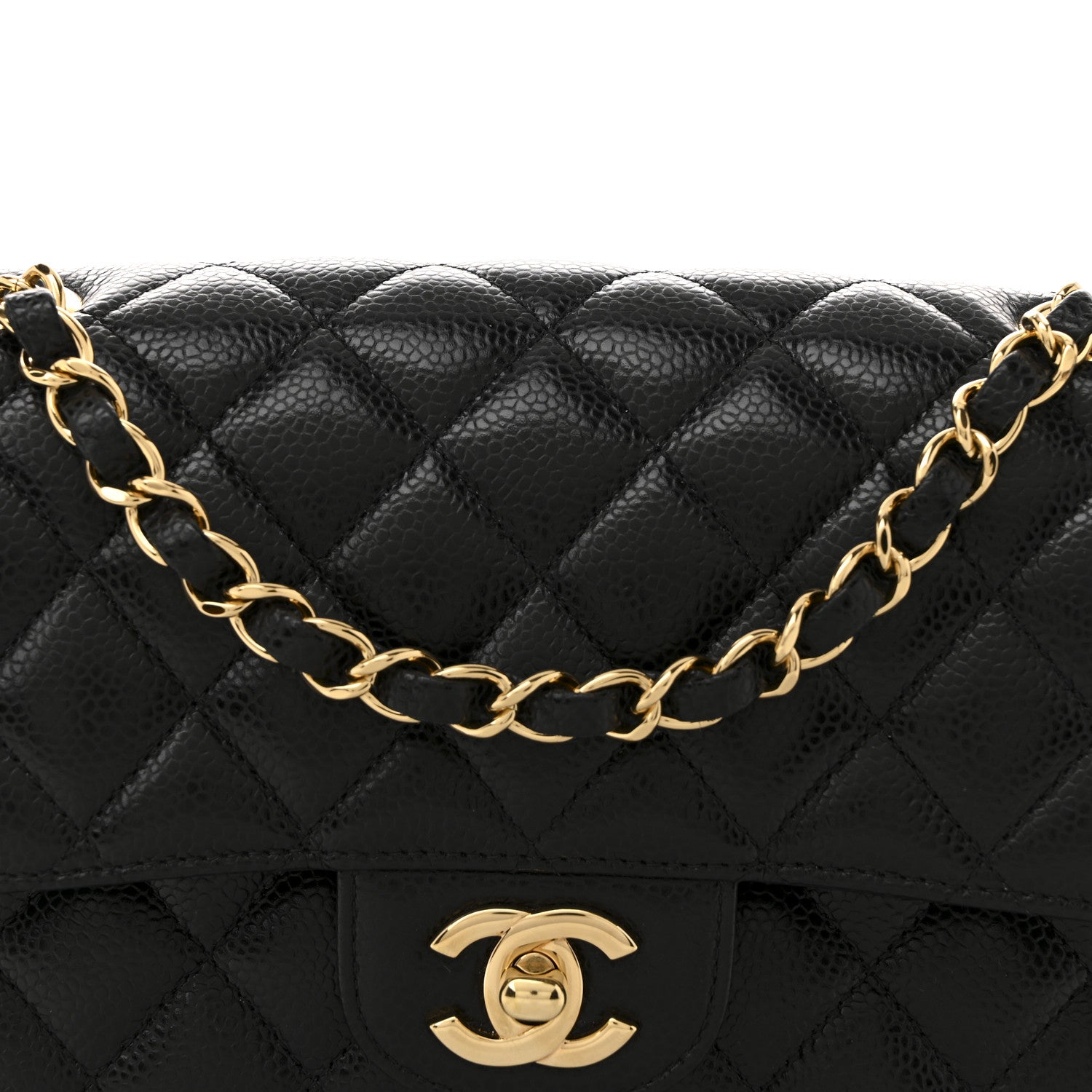 Chanel Caviar Quilted Small Double Flap Black 8 of 12