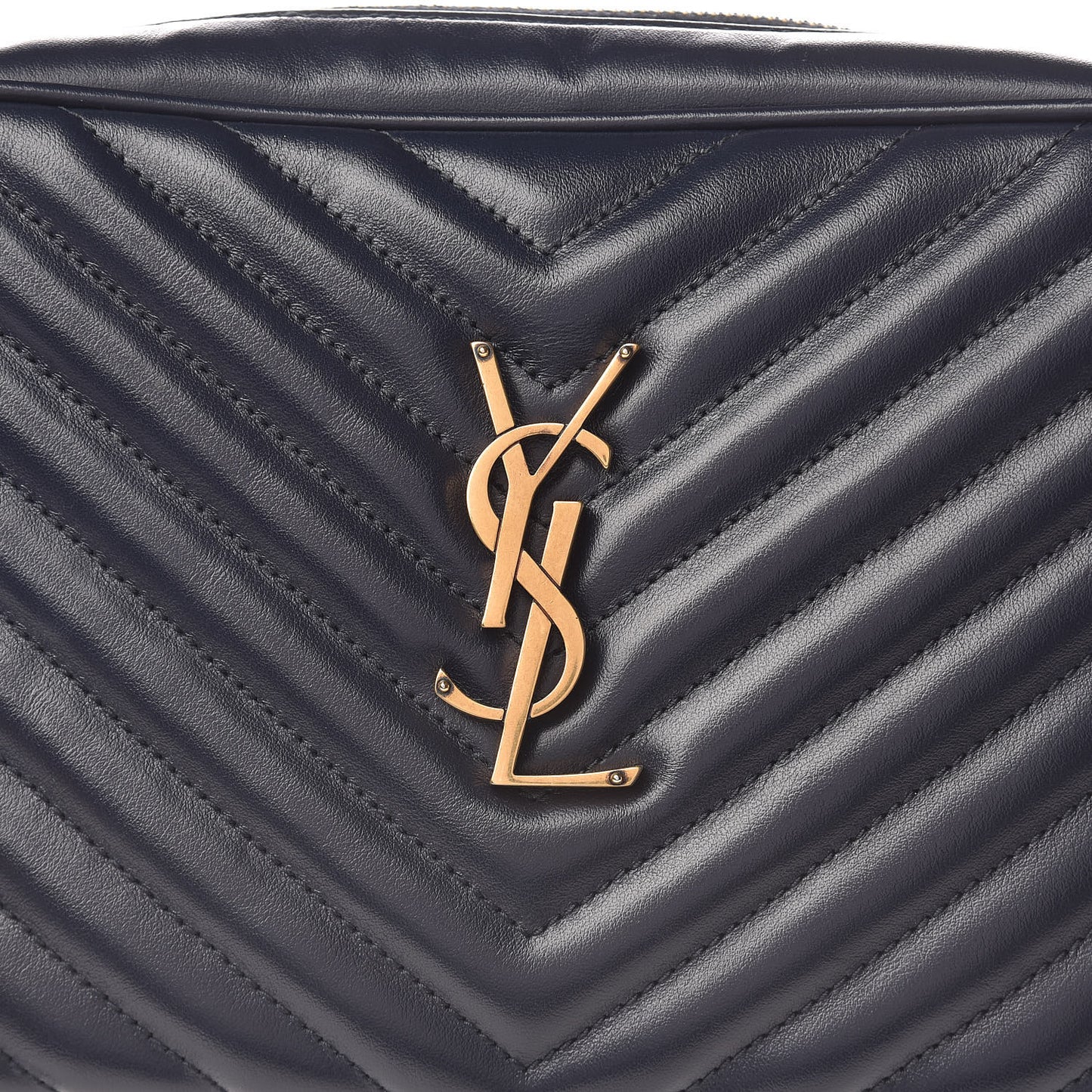 Calfskin Matelasse Monogram Lou Camera Bag Navy