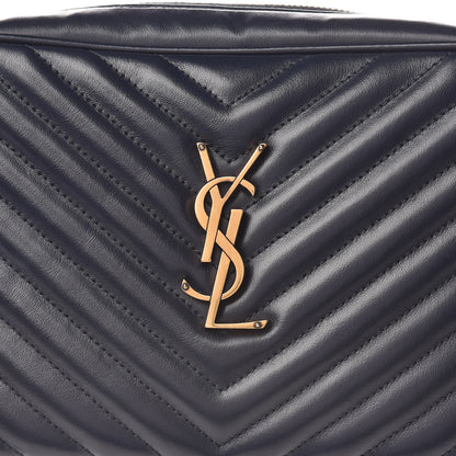 Saint Laurent Calfskin Matelasse Monogram Lou Camera Bag Navy 17 of 17