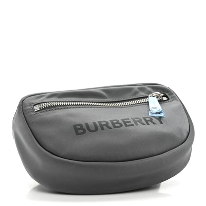Burberry Econyl Logo Print Small Cannon Bum Bag Charcoal Grey 4 of 8
