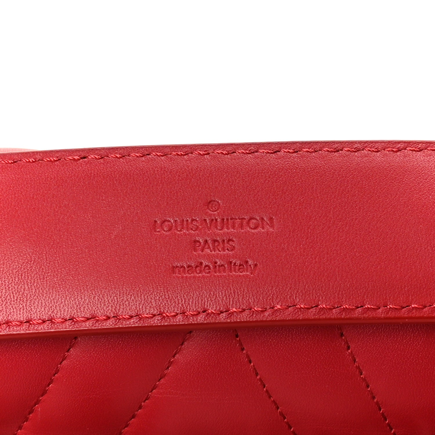 Louis Vuitton Calfskin New Wave Chain MM Ecarlate 6 of 12
