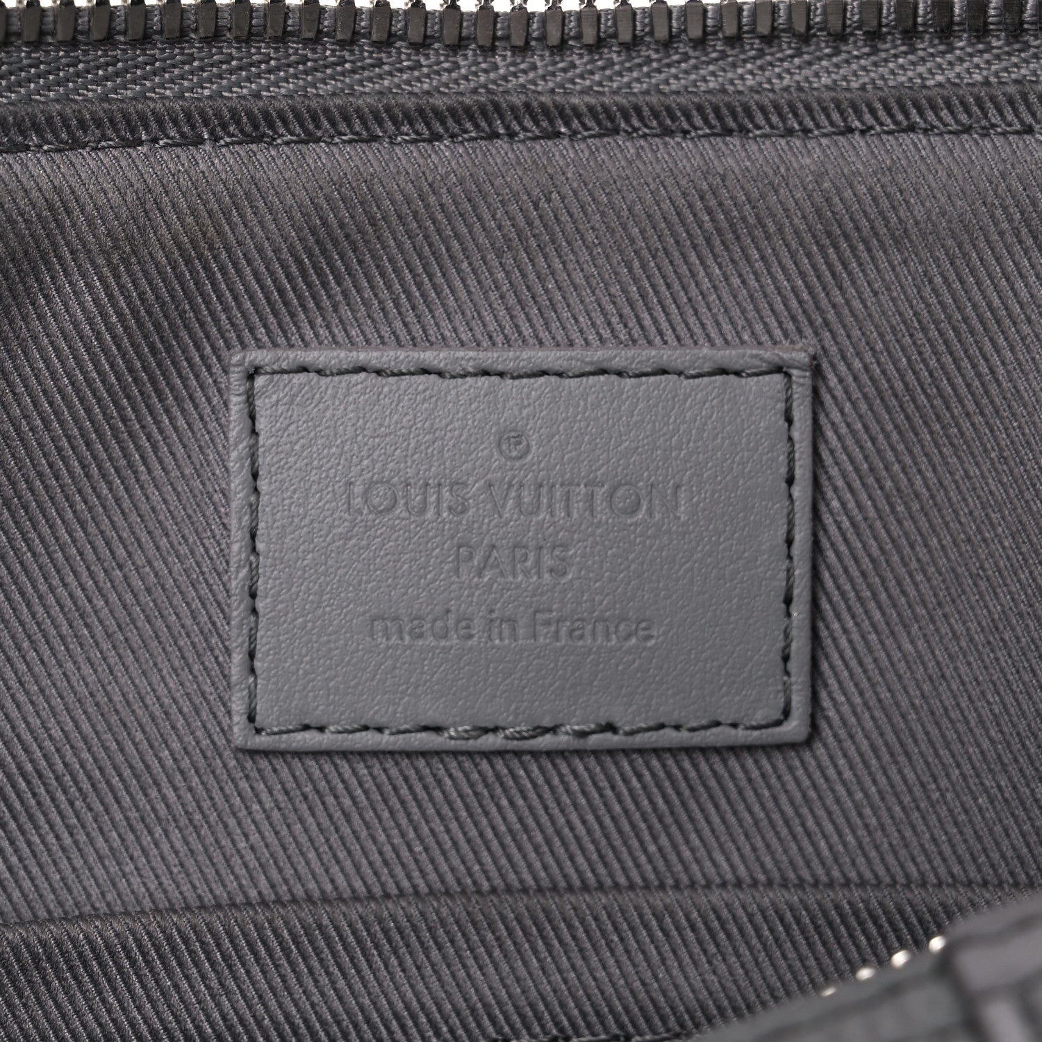 Louis Vuitton Grained Calfskin Aerogram City Keepall Gris 6 of 14