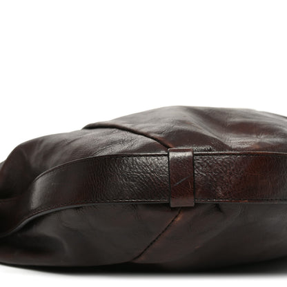 Saint Laurent Buffalo Leather Horn Medium Mombasa Bag Brown 9 of 10