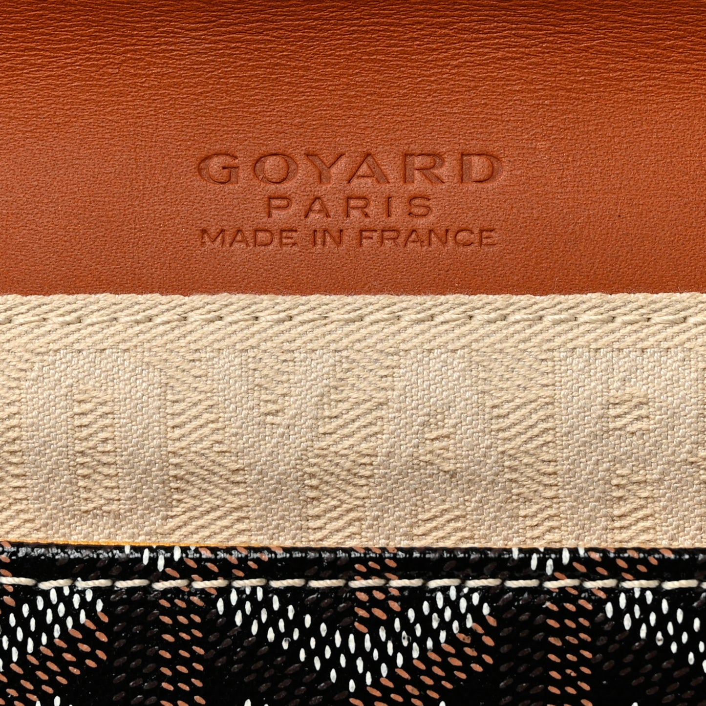 Goyardine Monte Carlo Bois Clutch Black