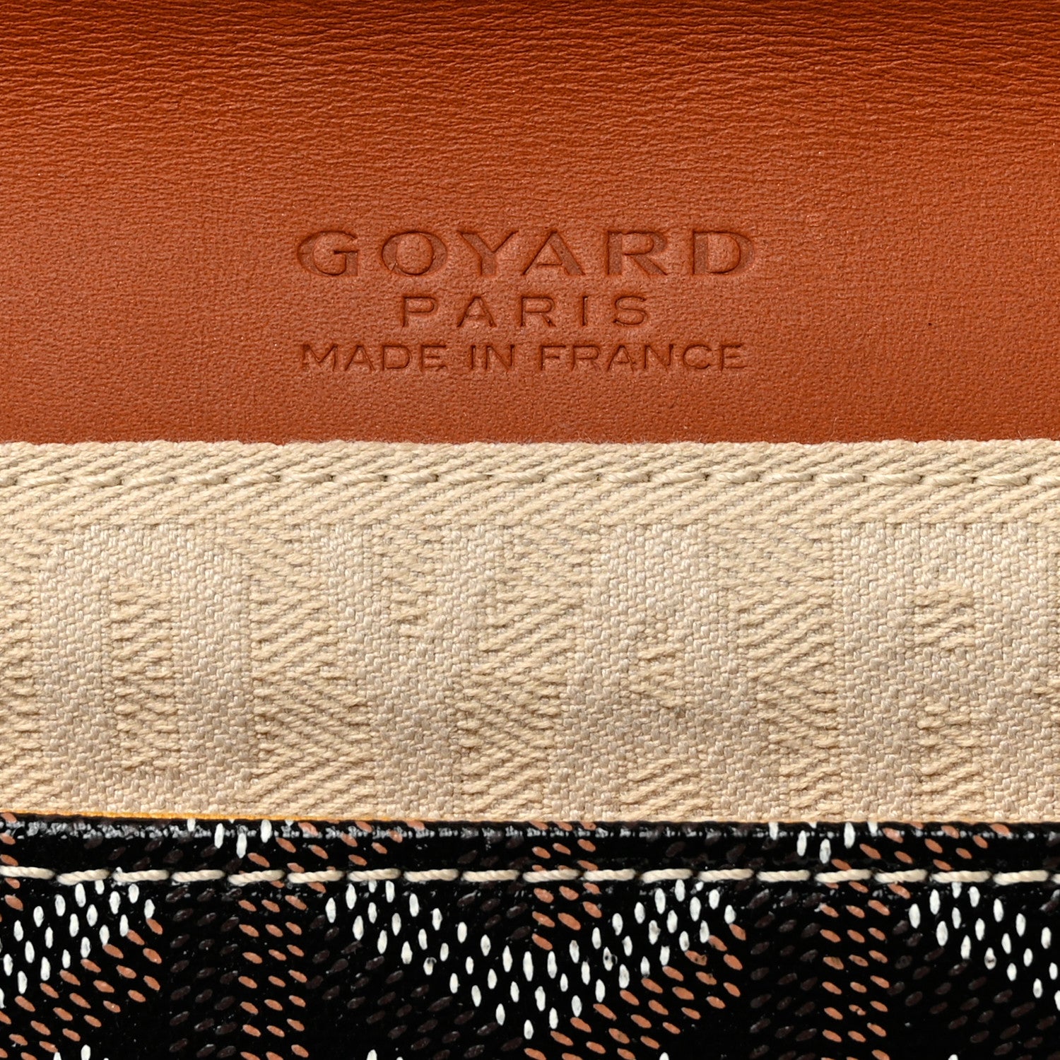 Goyard Goyardine Monte Carlo Bois Clutch Black 8 of 8