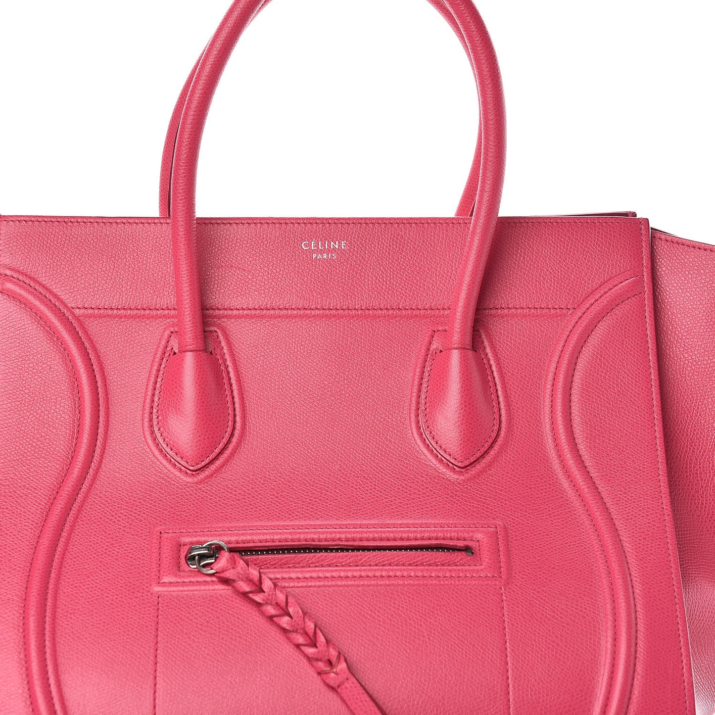 Supple Calfskin Medium Phantom Luggage Fuchsia