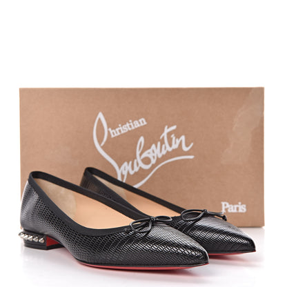 Christian Louboutin Nappa Spiked Hall Flats 36.5 Black 8 of 8