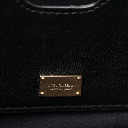 Dolce & Gabbana Neoprene Watersnake Embellished Medium Miss Sicily Satchel Black Multicolor 6 of 13