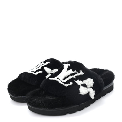 Louis Vuitton Mink Pool Pillow Comfort Mule 39 Black 4 of 9