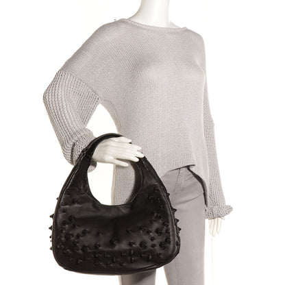 Bottega Veneta Nappa Medium Campana Knot Hobo Nero Black 2 of 8