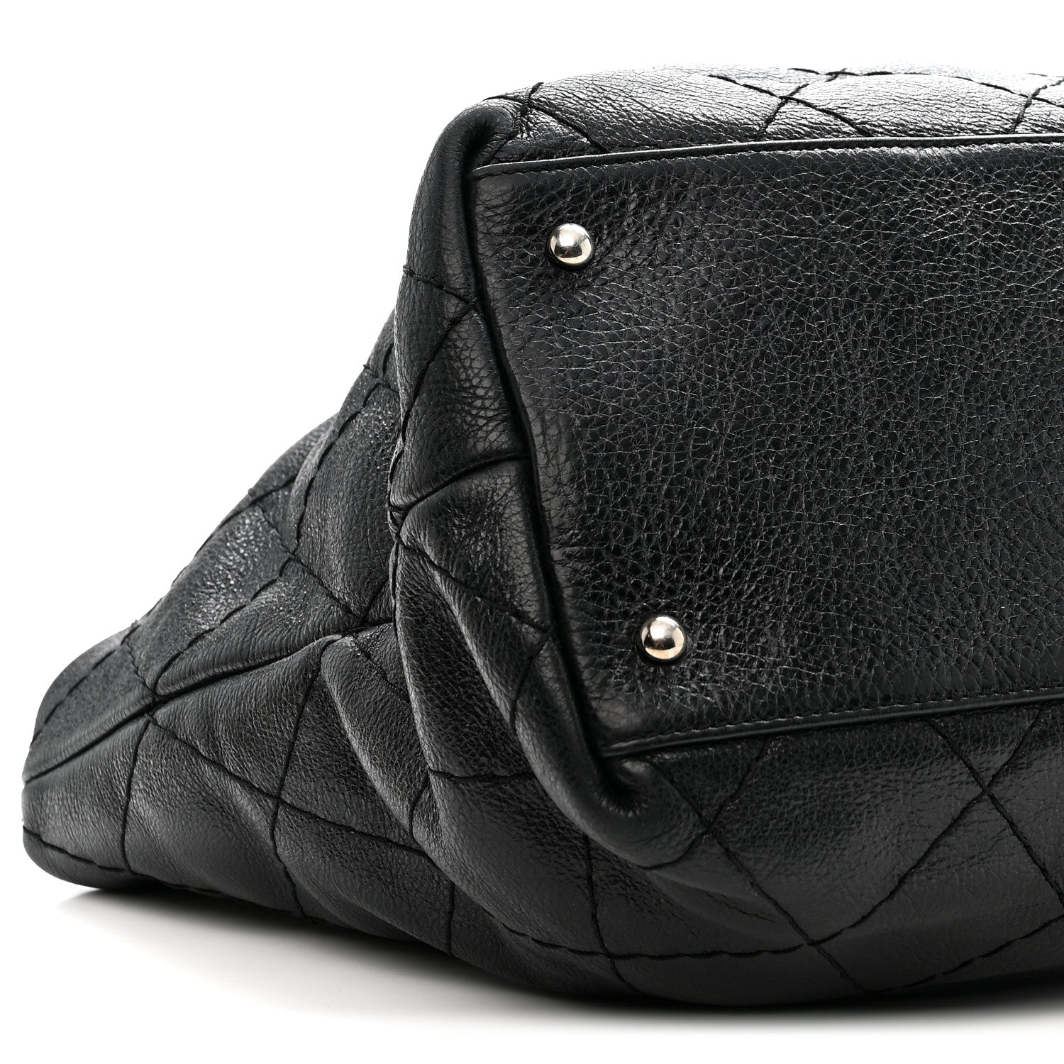 Chanel Glazed Calfskin Large On The Road Tote Black 10 of 11