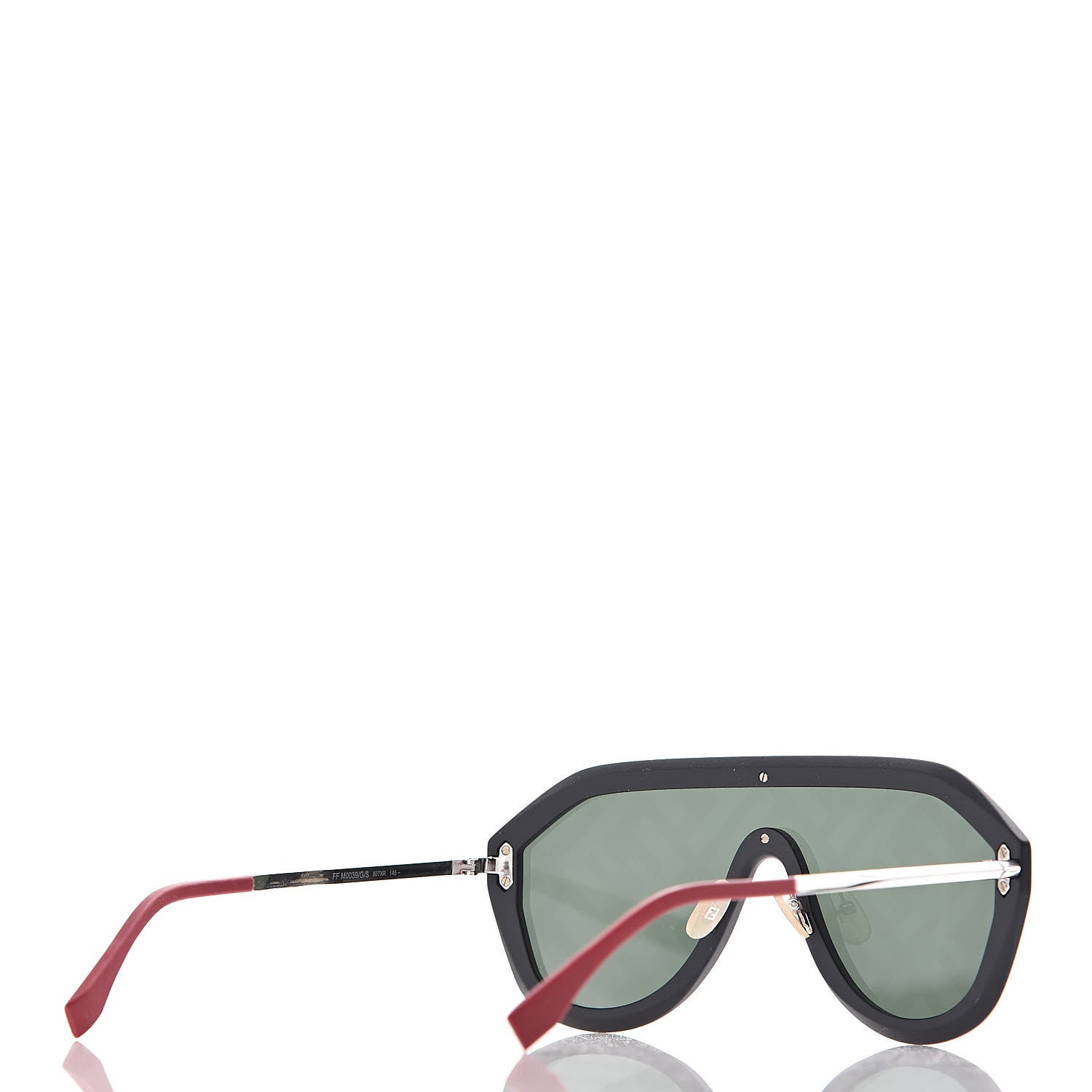 Fendi FF Fabulous Shield Sunglasses FF M0039/G/S Black 4 of 8