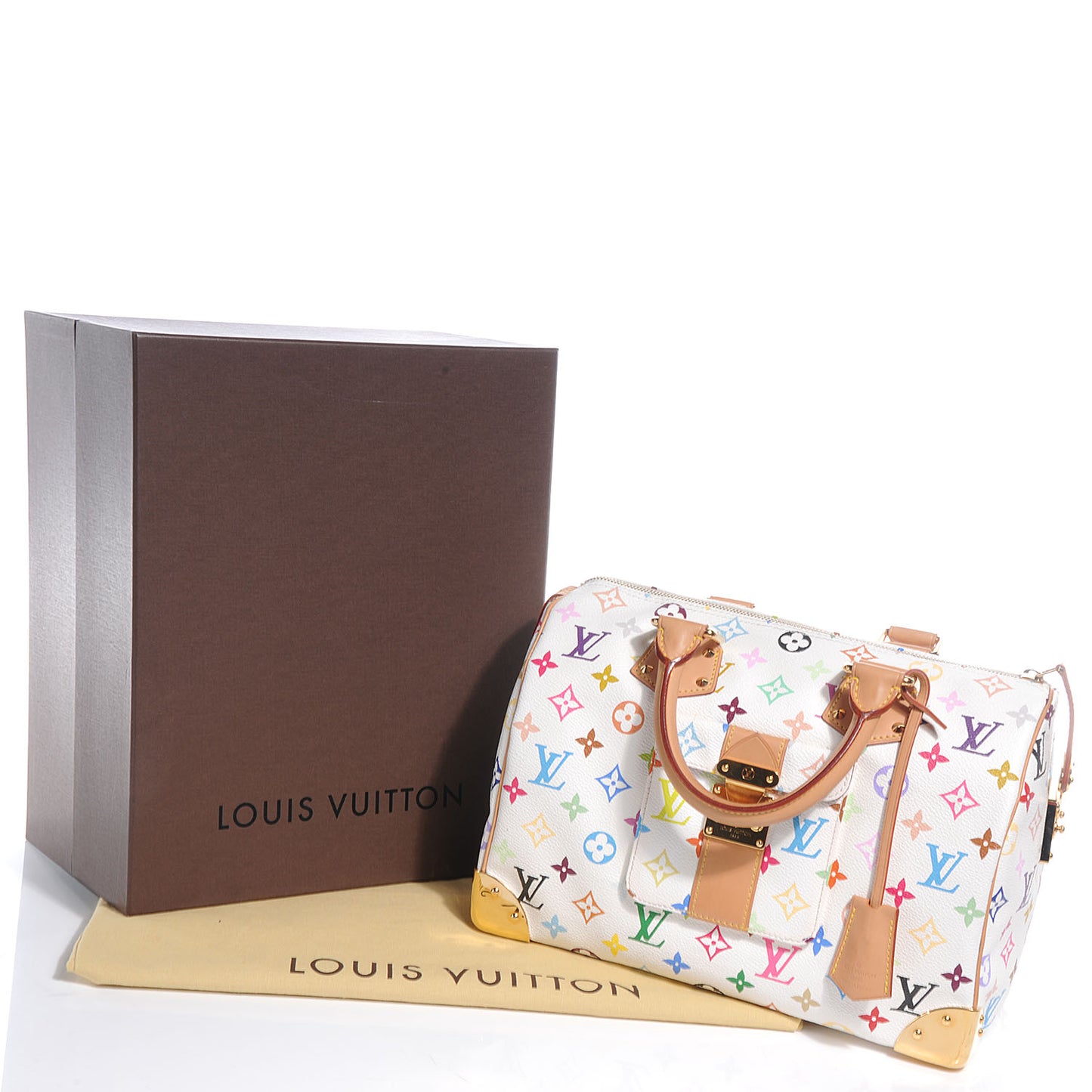 Monogram Multicolor Speedy 30 White