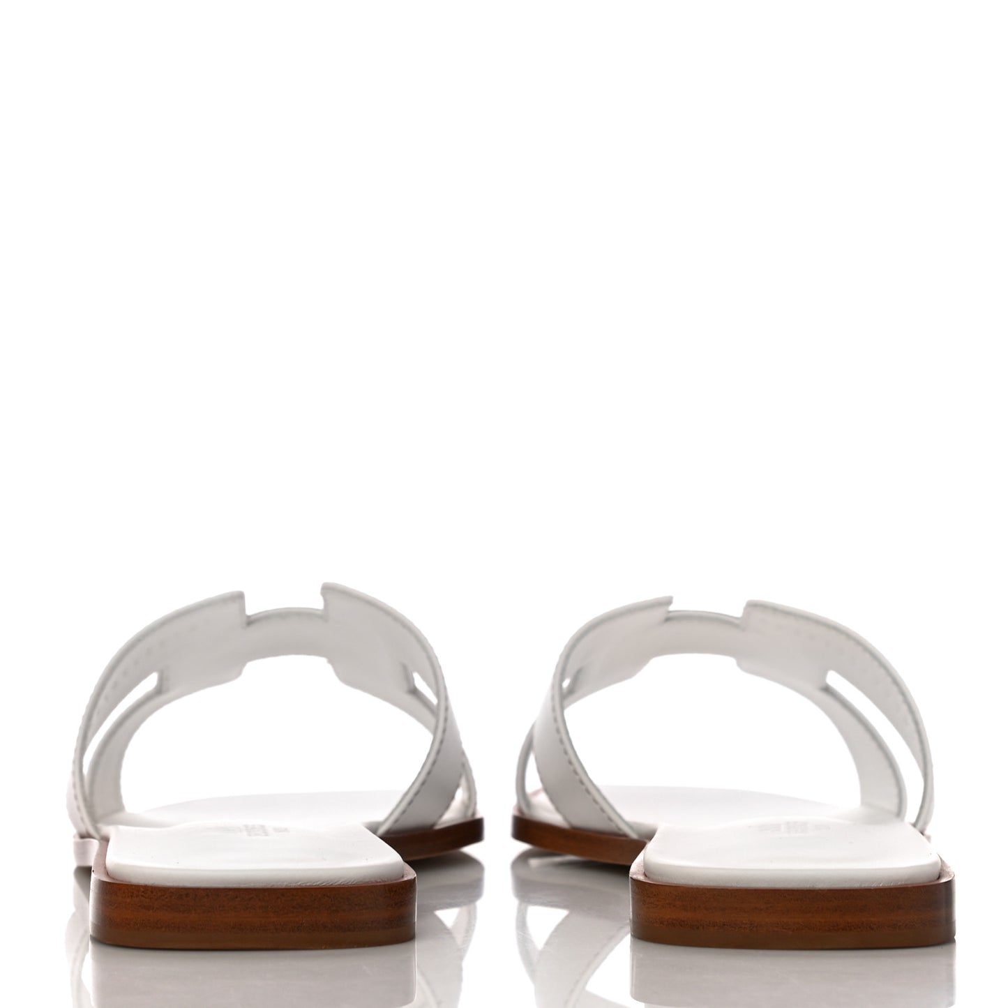 Box Calfskin Oran Sandals 41 White