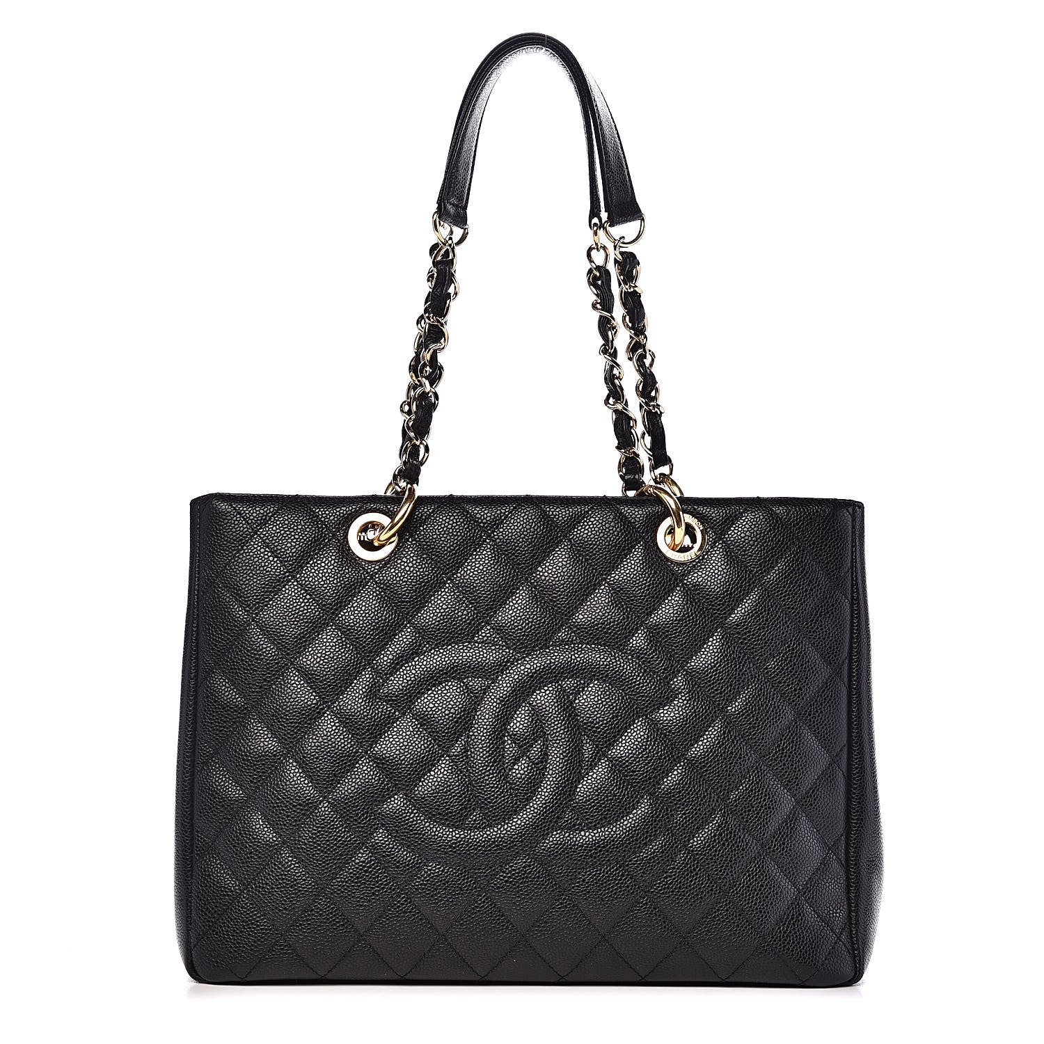 Chanel Caviar Quilted Grand Shopping Tote GST Black 1 of 10
