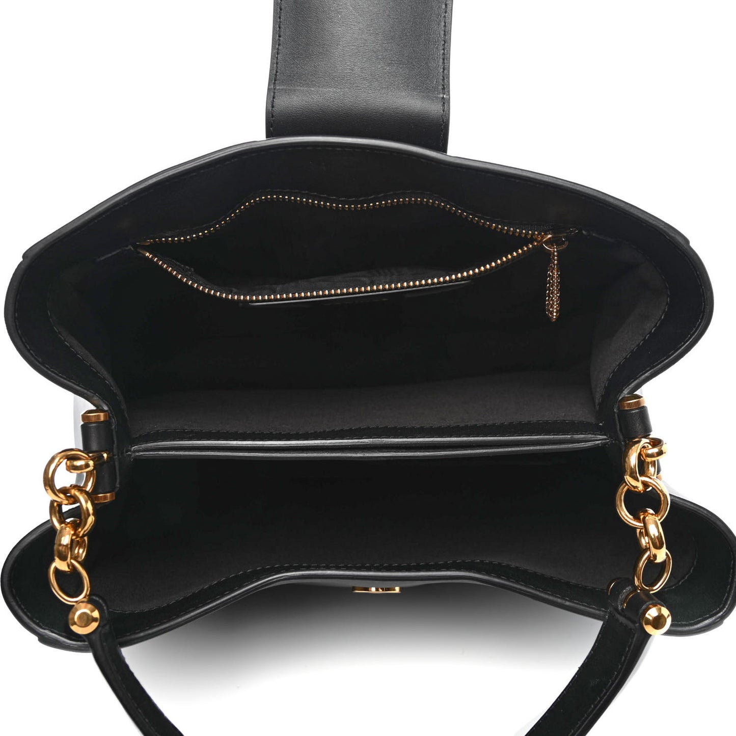 Smooth Calfskin Small DG Amore Satchel Bag Black