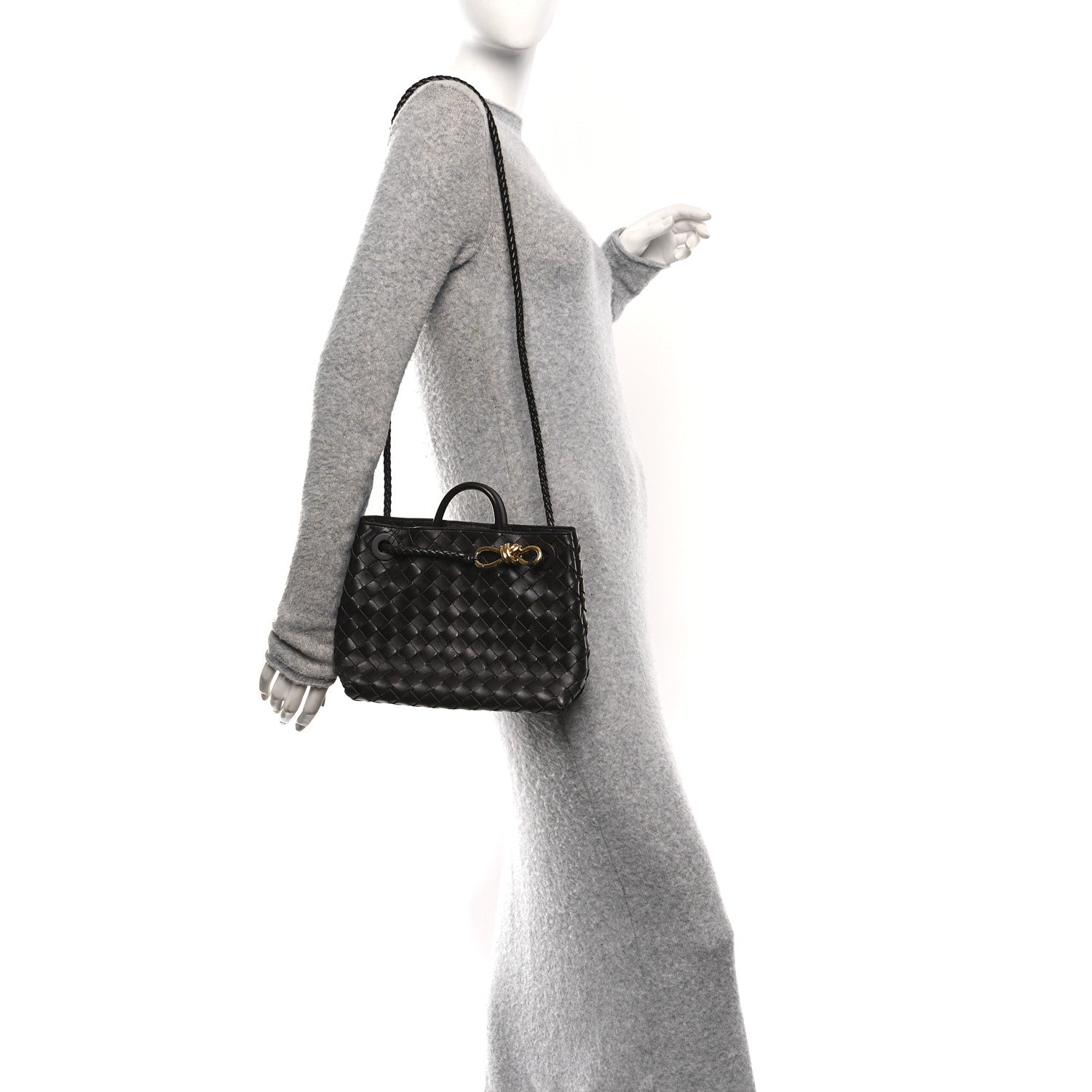 Bottega Veneta Nappa Intrecciato Small Andiamo Shoulder Bag Fondant 2 of 9