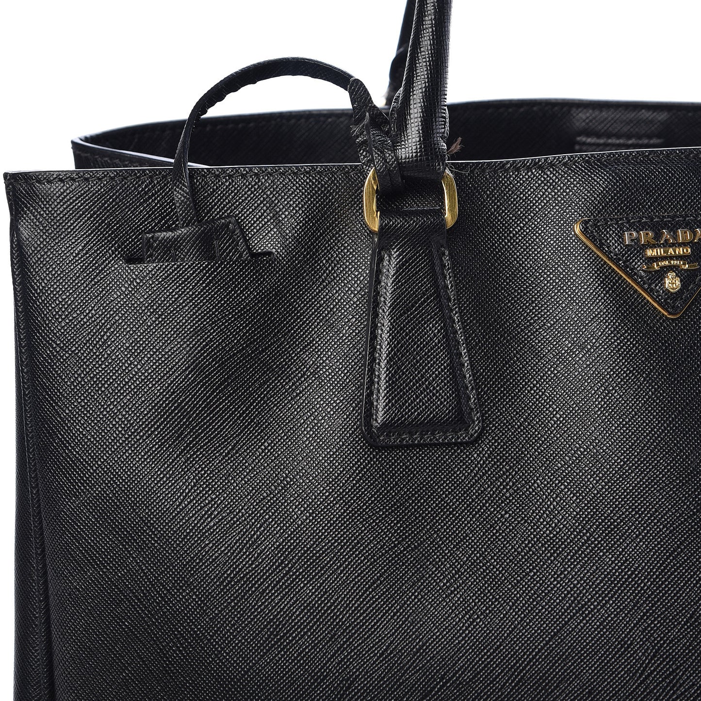 Saffiano Lux Large Tote Black