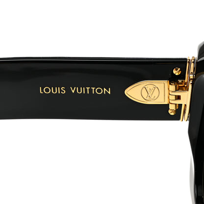 Louis Vuitton Acetate LV Empreinte Square Sunglasses Z1611E Black 5 of 7