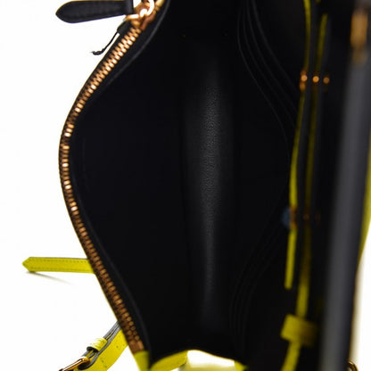 Burberry Signature Grain Small Burleigh Crossbody Bag Neon Yellow 5 of 11