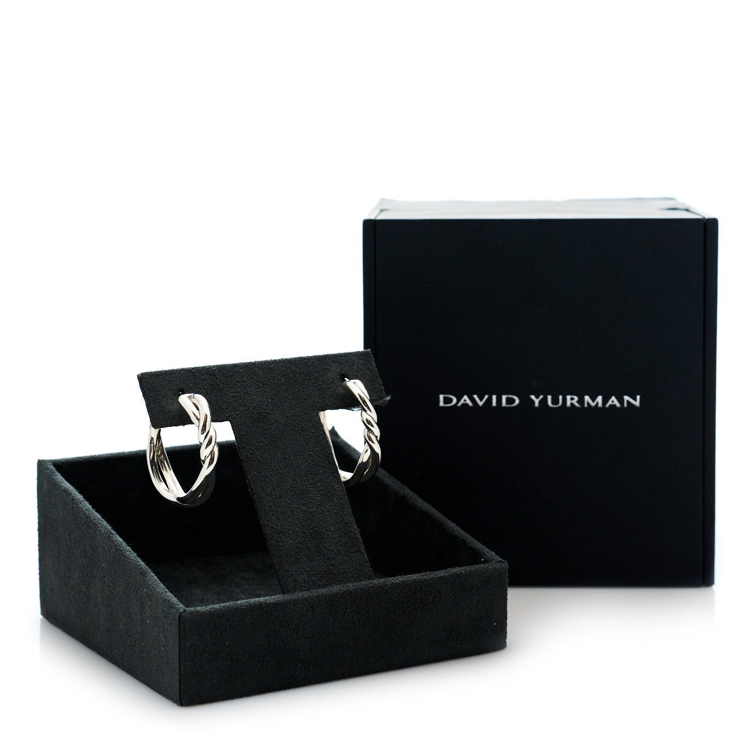 David Yurman Sterling Silver 30mm Continuance Hoop Earrings 6 of 6