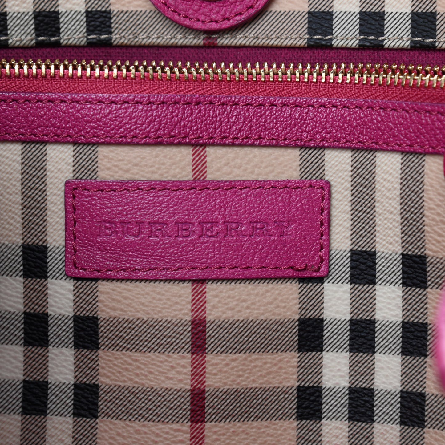 Haymarket Check Small Canterbury Tote Magenta