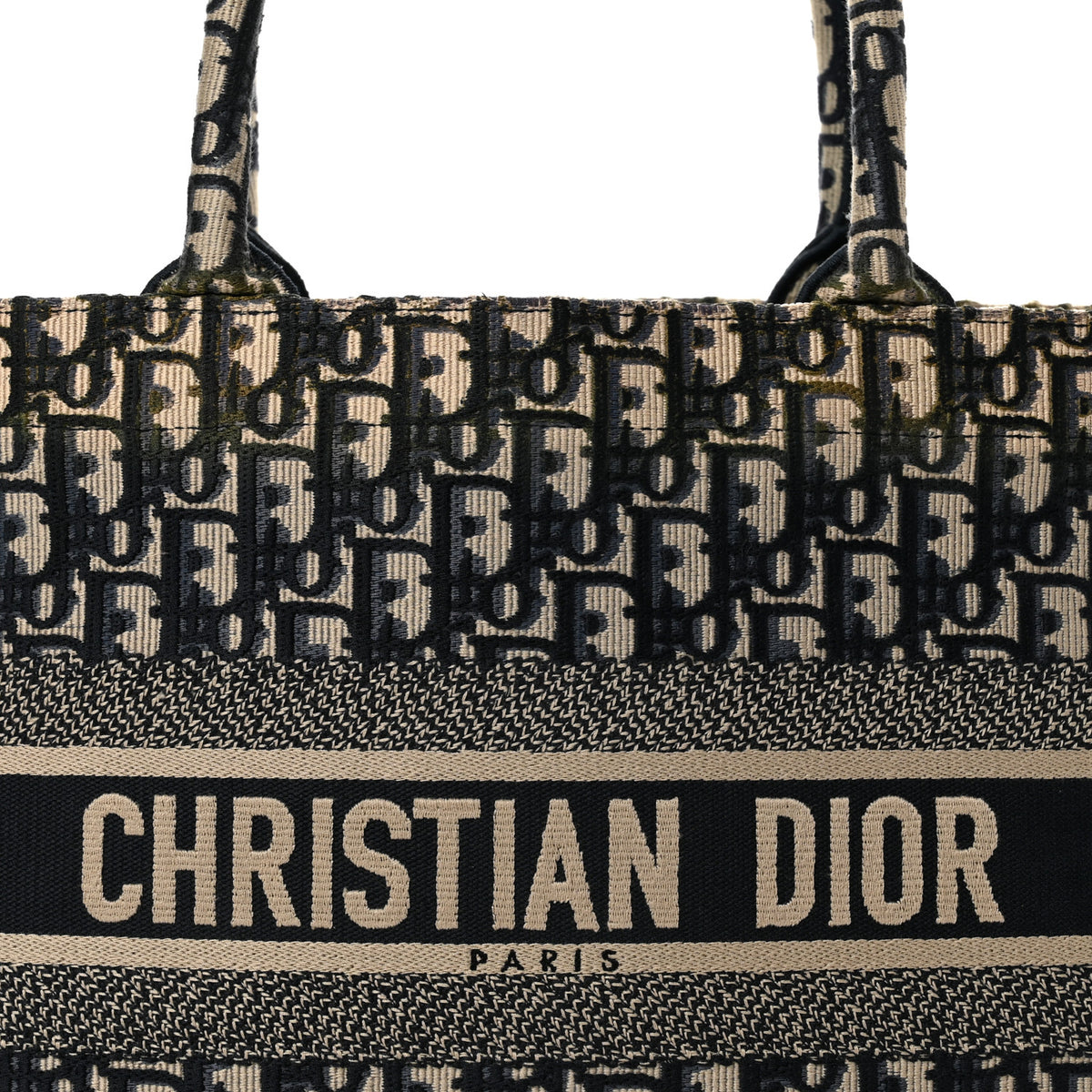 Christian Dior Oblique Medium Book Tote Blue Multicolor 8 of 13