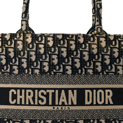 Christian Dior Oblique Medium Book Tote Blue Multicolor 8 of 13