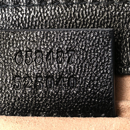 Gucci GG Supreme Monogram New Sakai Lux Calfskin Mini Padlock Flap Pocket Shoulder Bag Beige Ebony Black Cuir 7 of 9